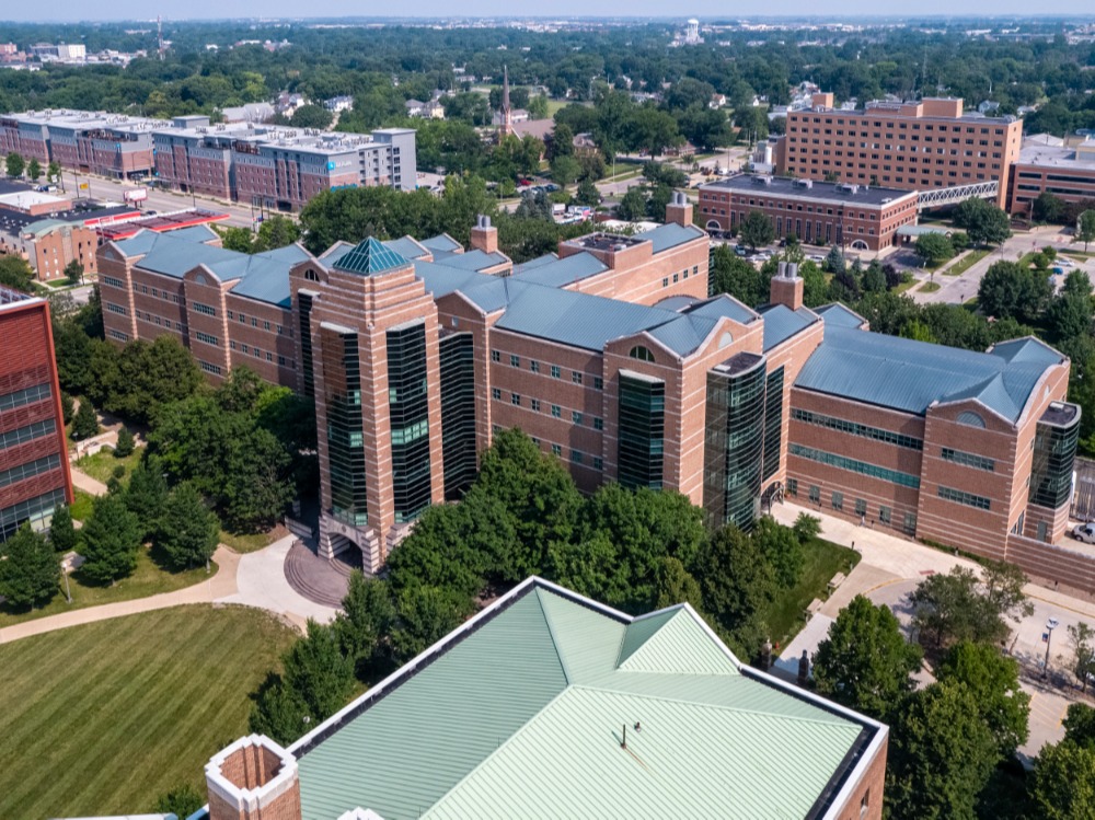 Aerial view of the Beckman Institute